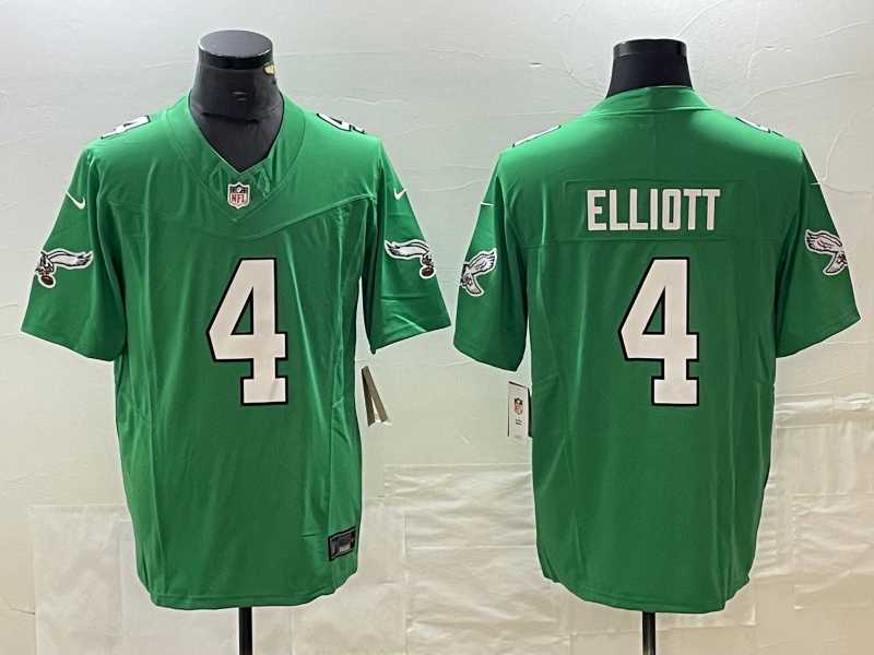 Mens Philadelphia Eagles #4 Jake Elliott Green Alternate FUSE Vapor Limited Stitched Jersey->philadelphia eagles->NFL Jersey